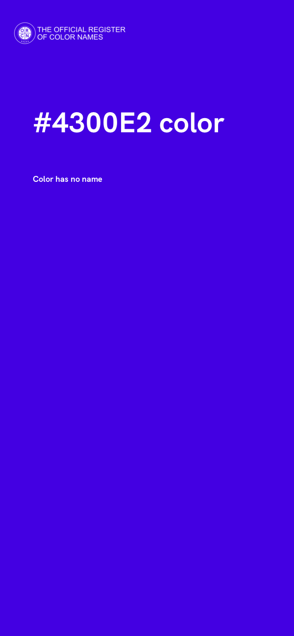 #4300E2 color image