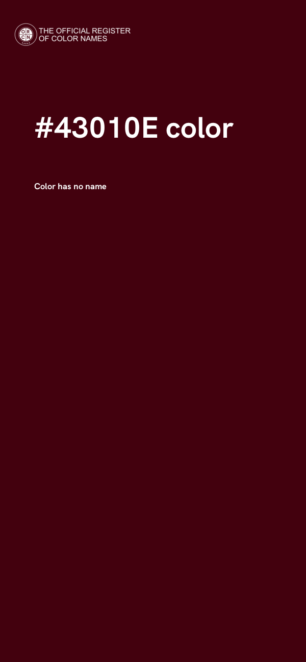 #43010E color image