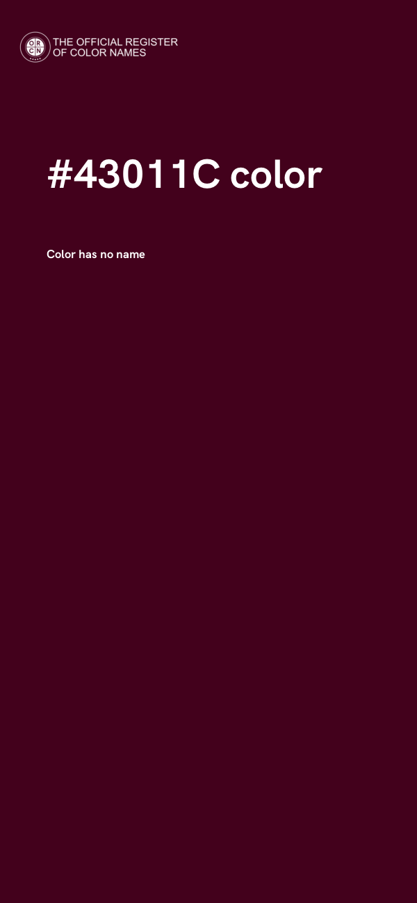 #43011C color image