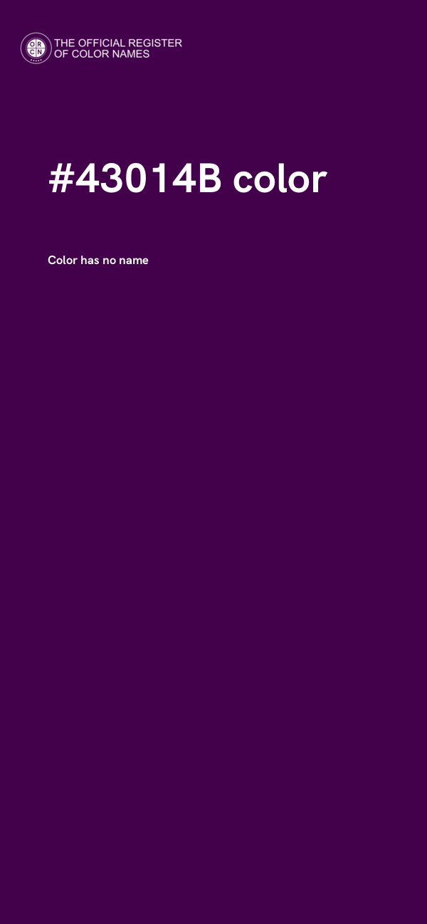 #43014B color image