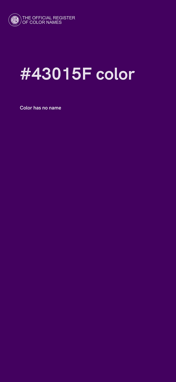 #43015F color image