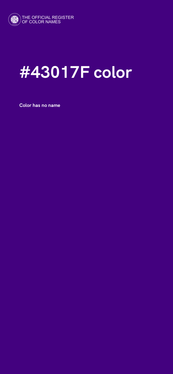#43017F color image