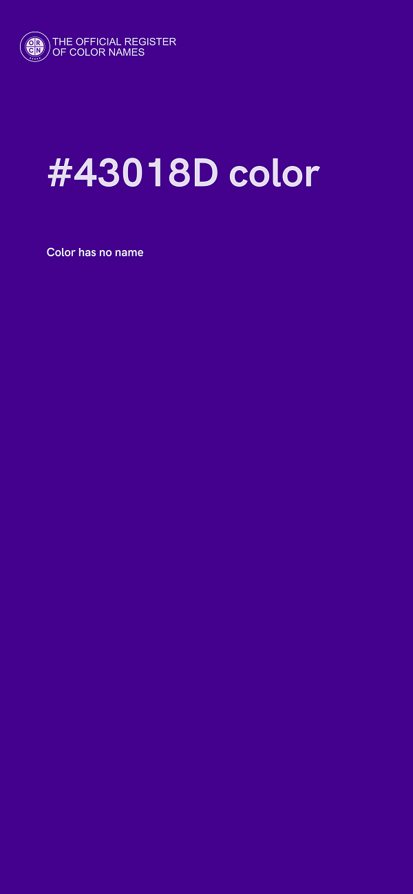 #43018D color image