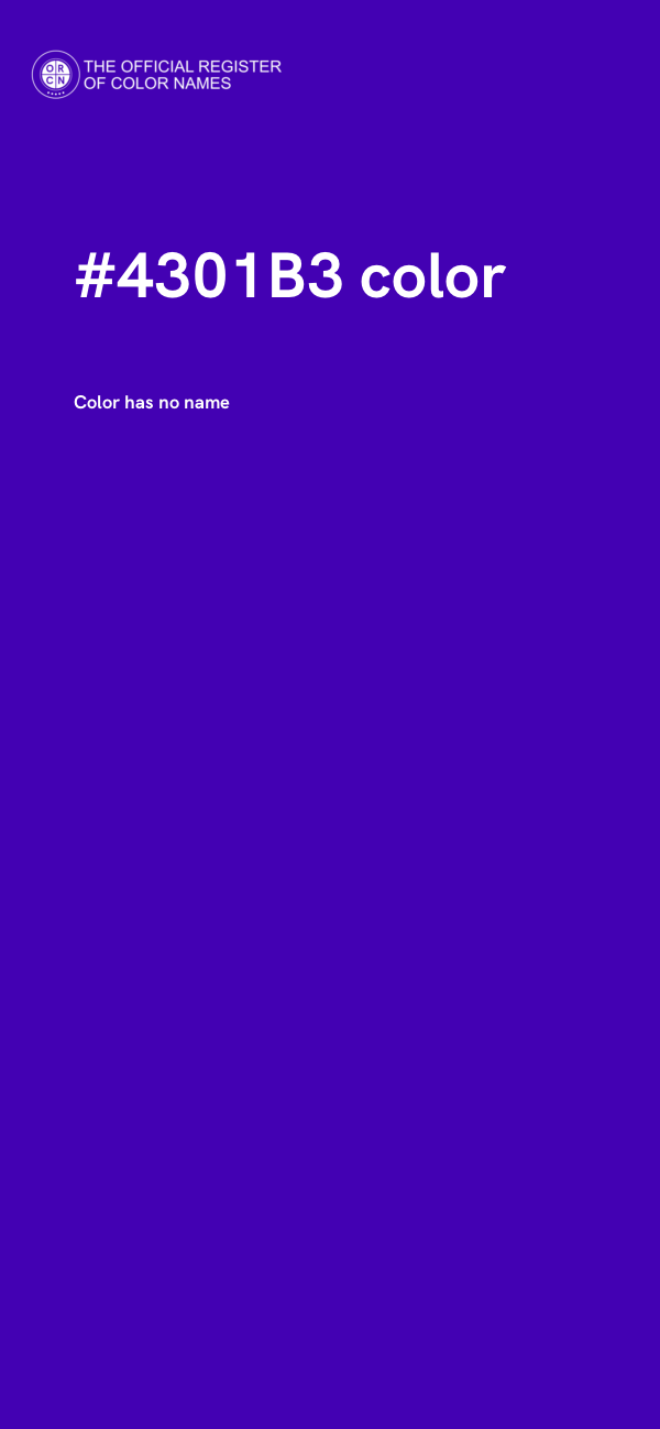 #4301B3 color image