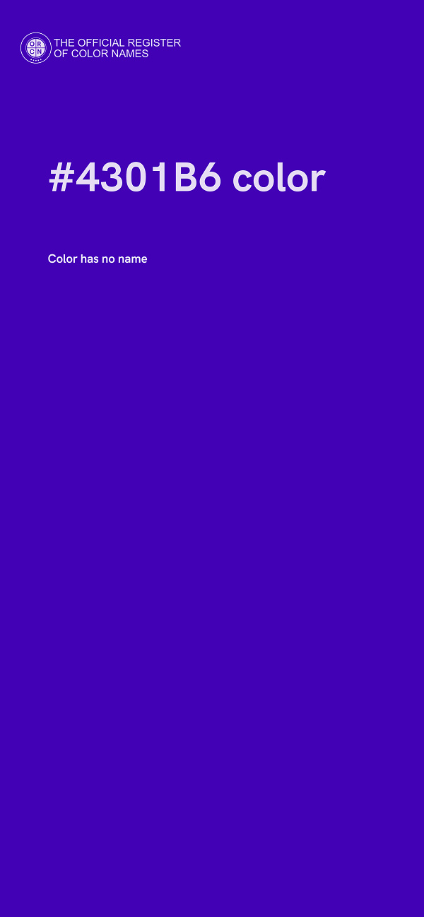 #4301B6 color image