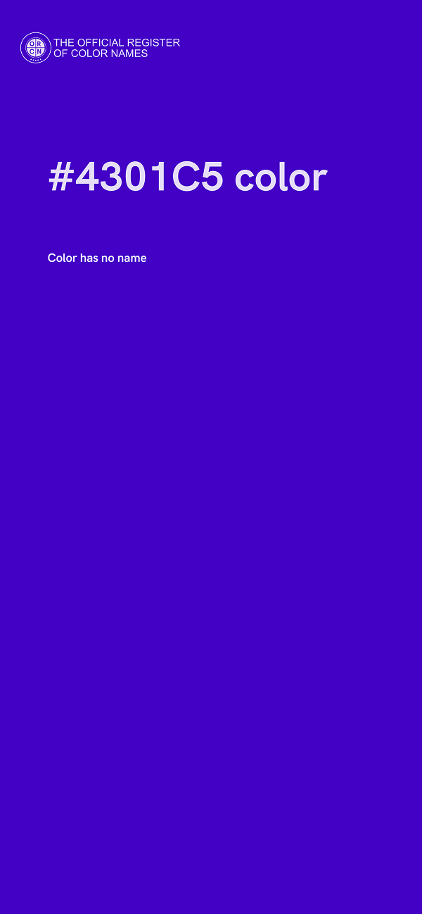 #4301C5 color image