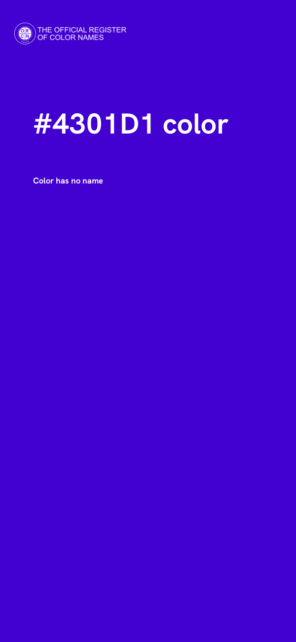 #4301D1 color image