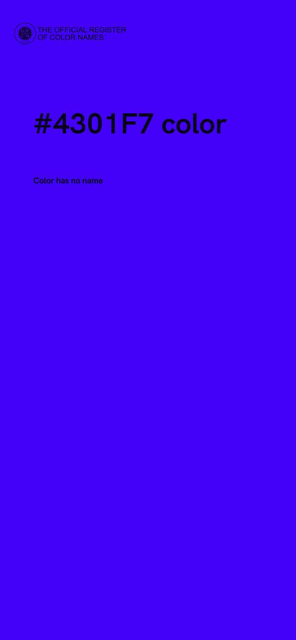 #4301F7 color image