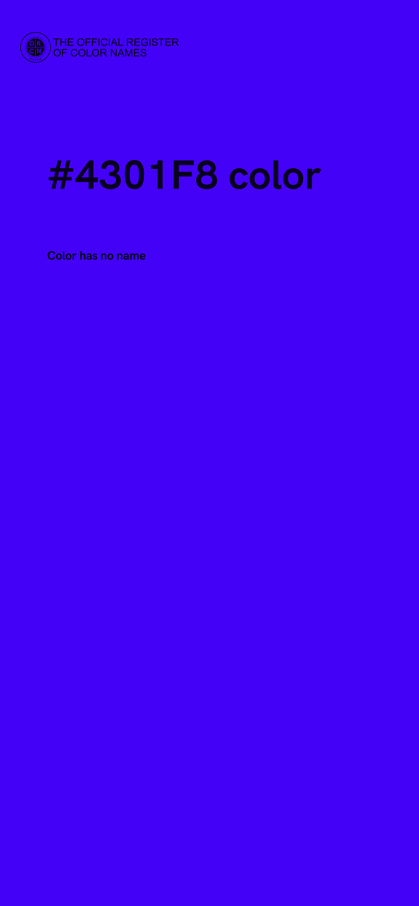 #4301F8 color image