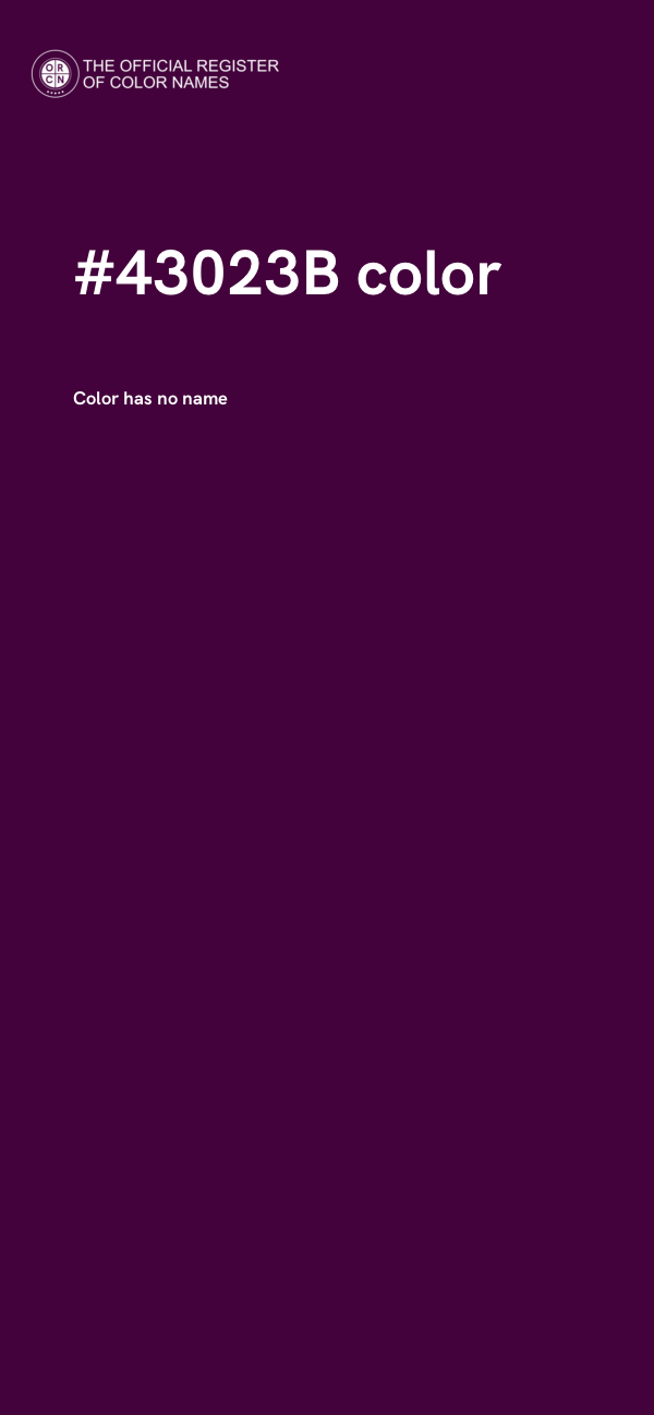 #43023B color image