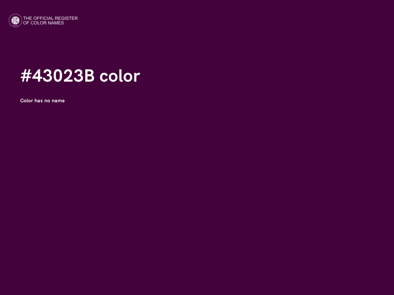 #43023B color image