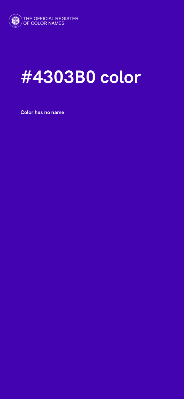 #4303B0 color image