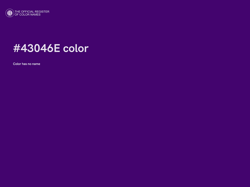 #43046E color image