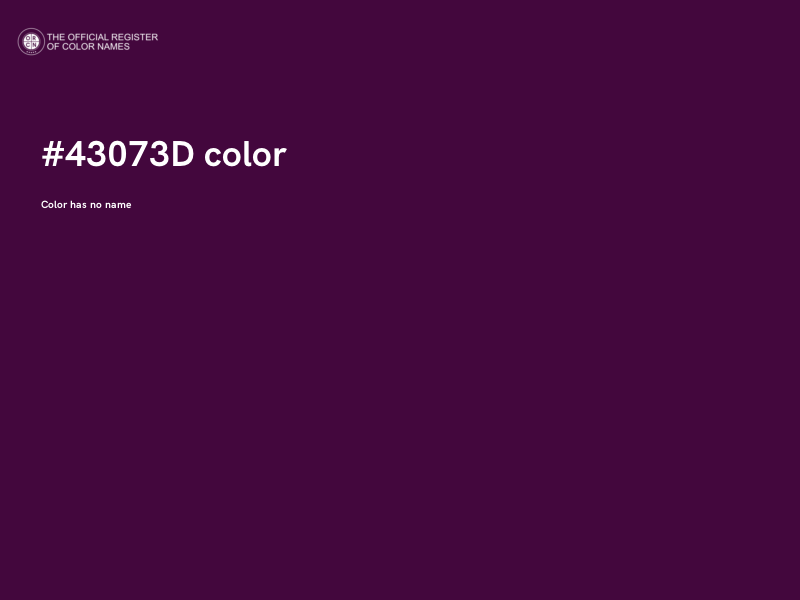 #43073D color image