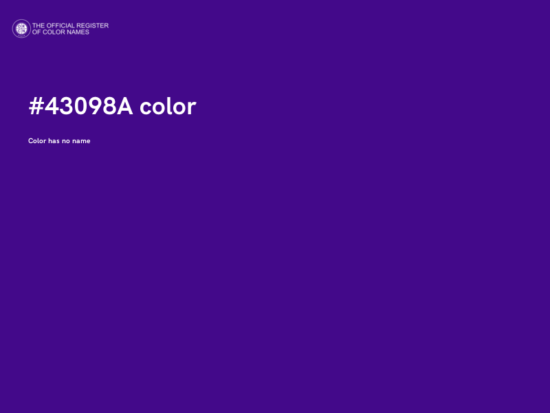 #43098A color image