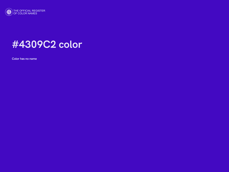 #4309C2 color image