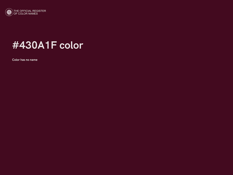 #430A1F color image