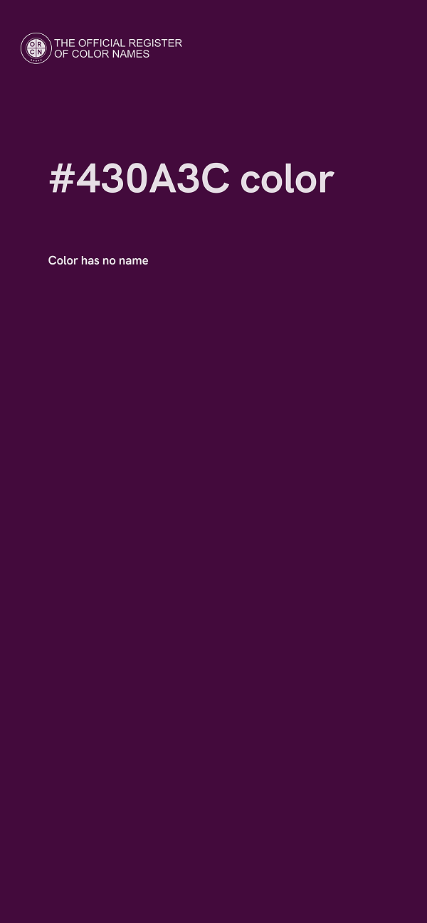 #430A3C color image