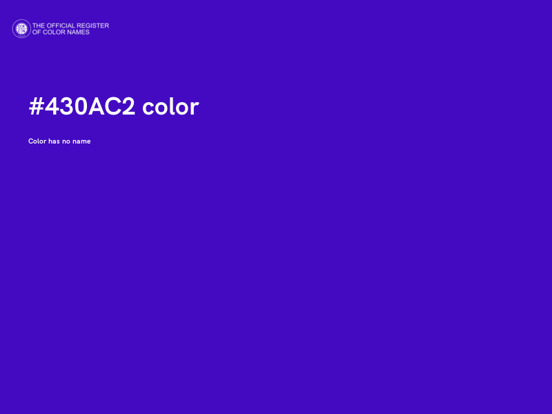 #430AC2 color image