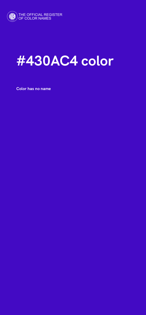 #430AC4 color image