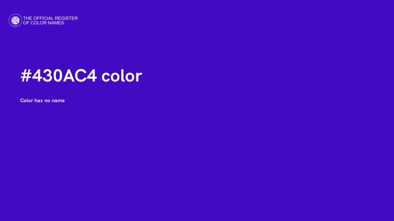 #430AC4 color image