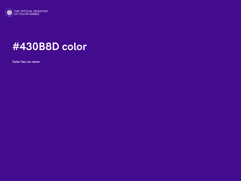 #430B8D color image