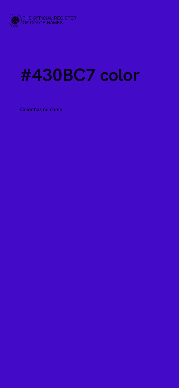 #430BC7 color image