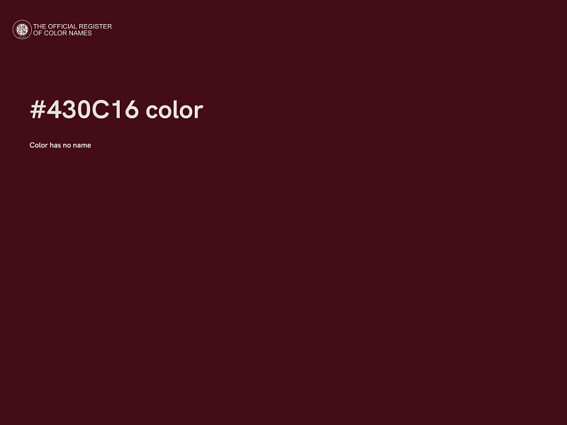 #430C16 color image