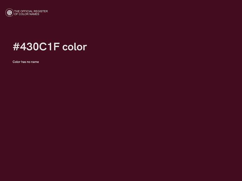 #430C1F color image