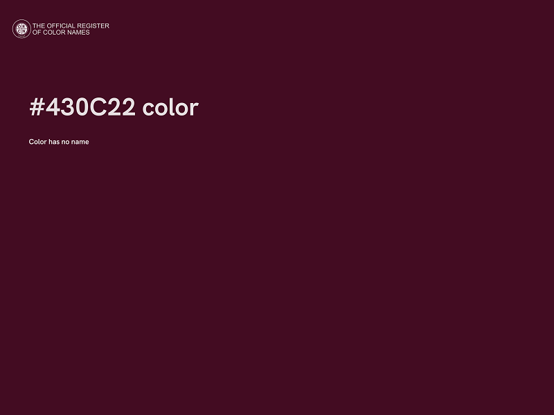 #430C22 color image