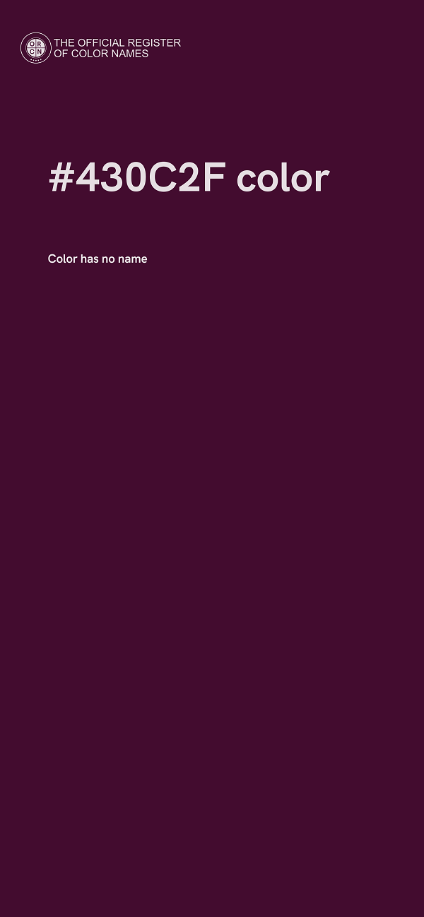 #430C2F color image