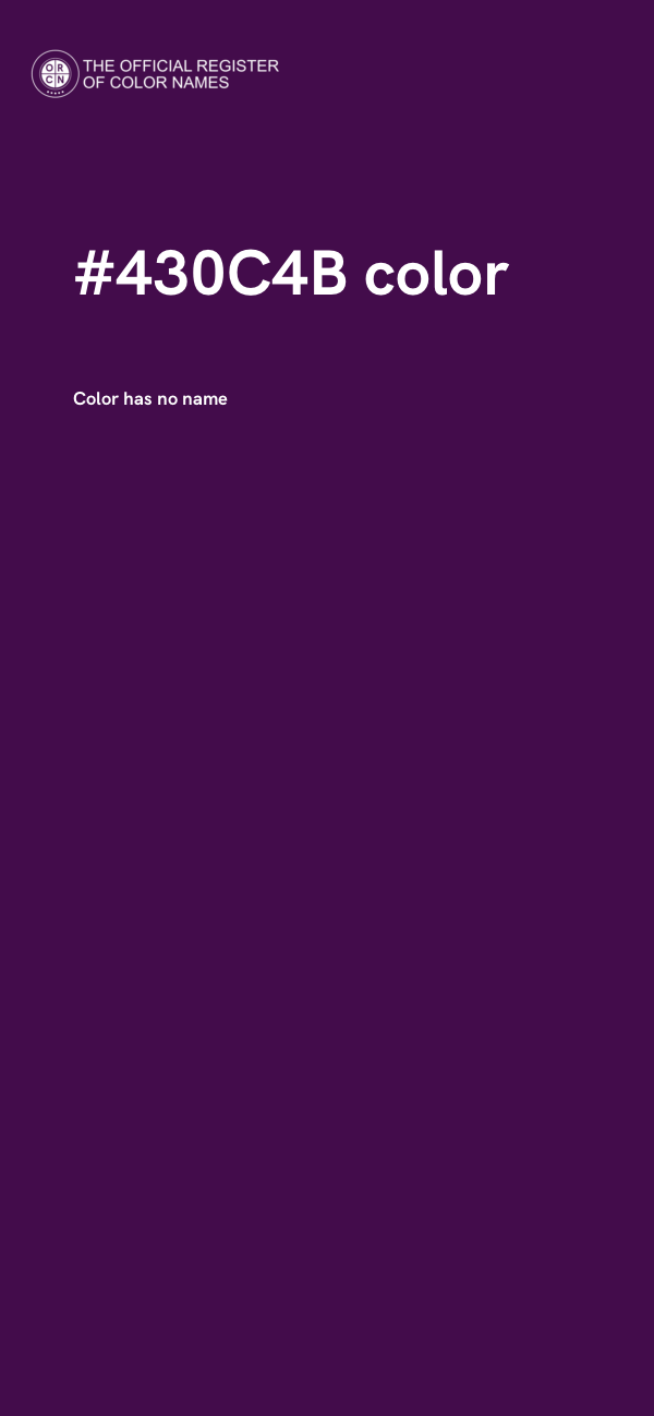 #430C4B color image