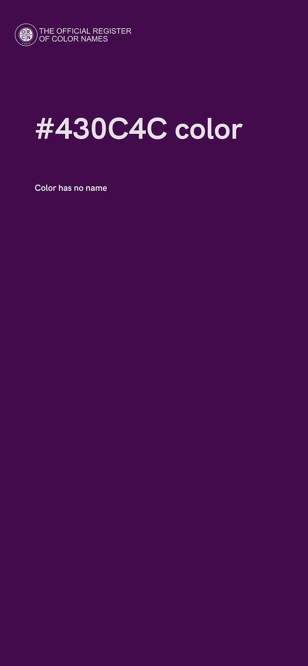 #430C4C color image
