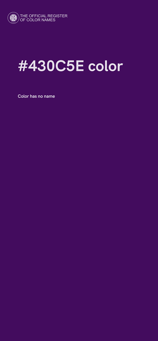 #430C5E color image