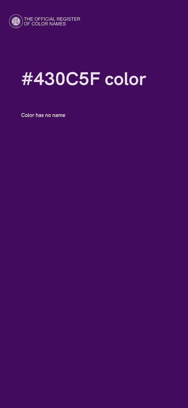 #430C5F color image