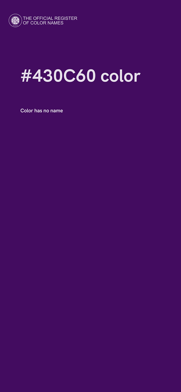 #430C60 color image