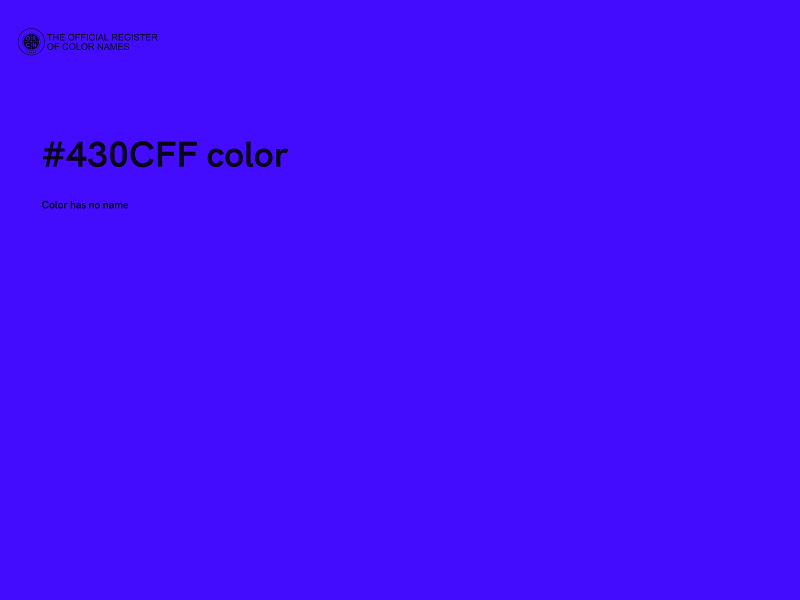 #430CFF color image