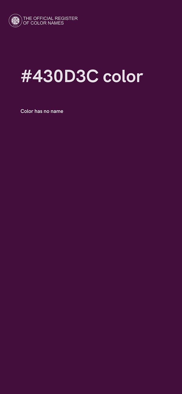 #430D3C color image