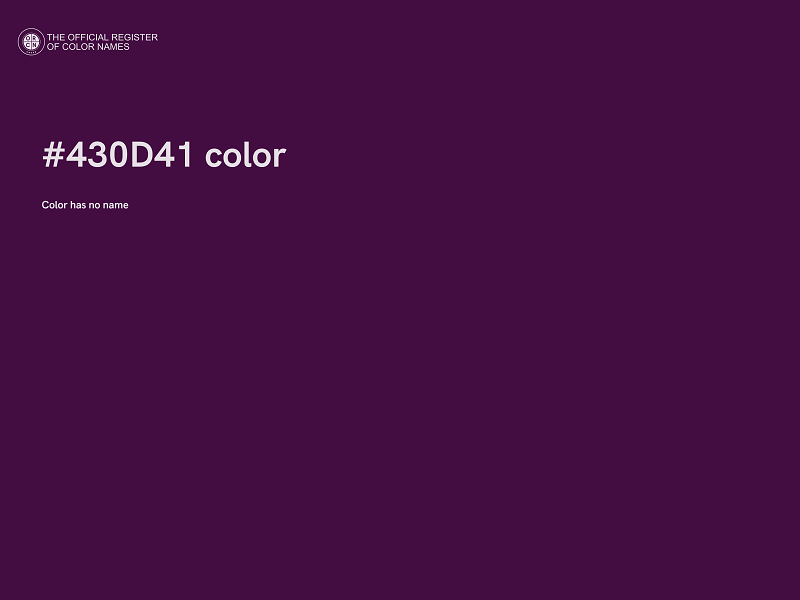 #430D41 color image