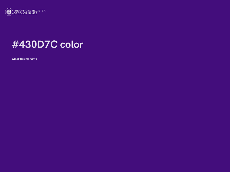 #430D7C color image