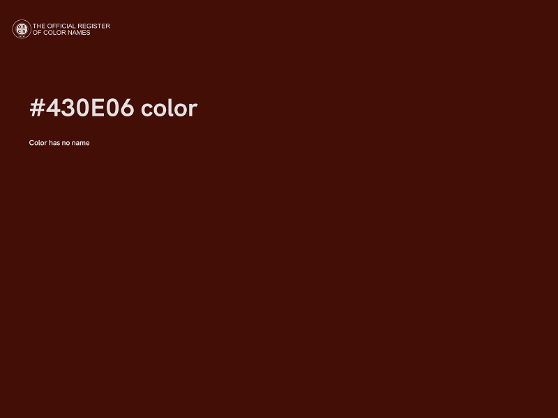 #430E06 color image