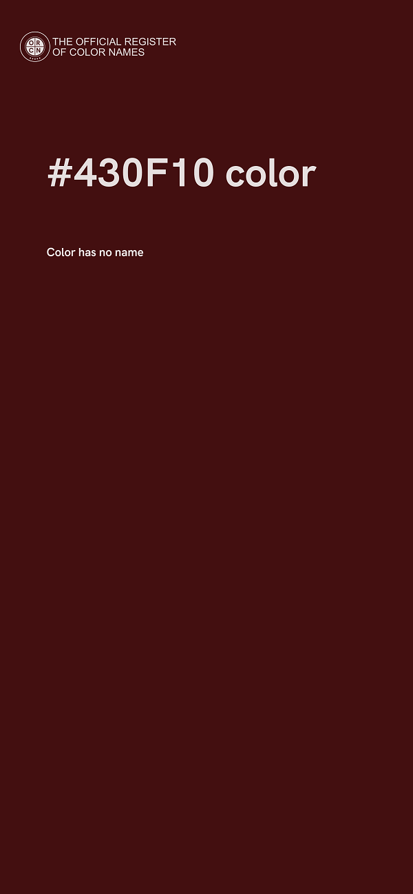 #430F10 color image
