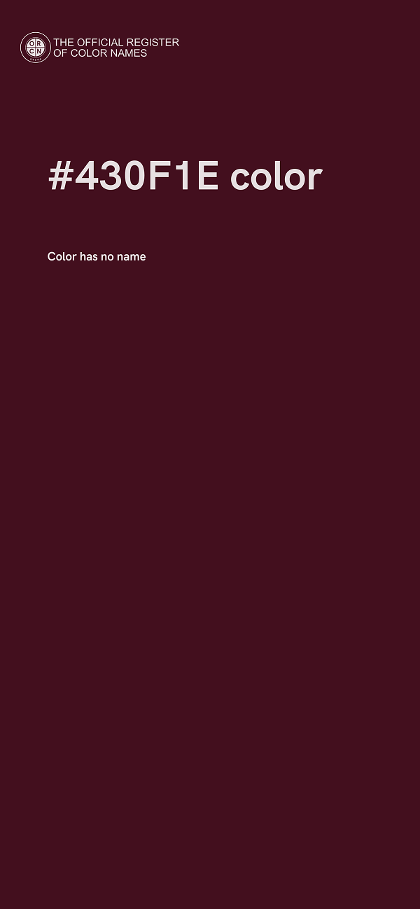 #430F1E color image