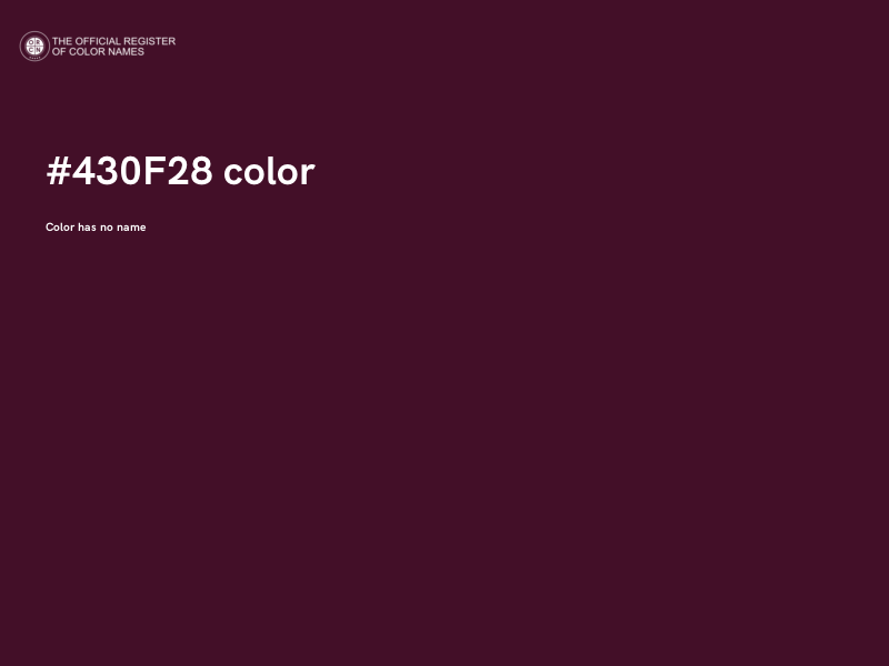 #430F28 color image