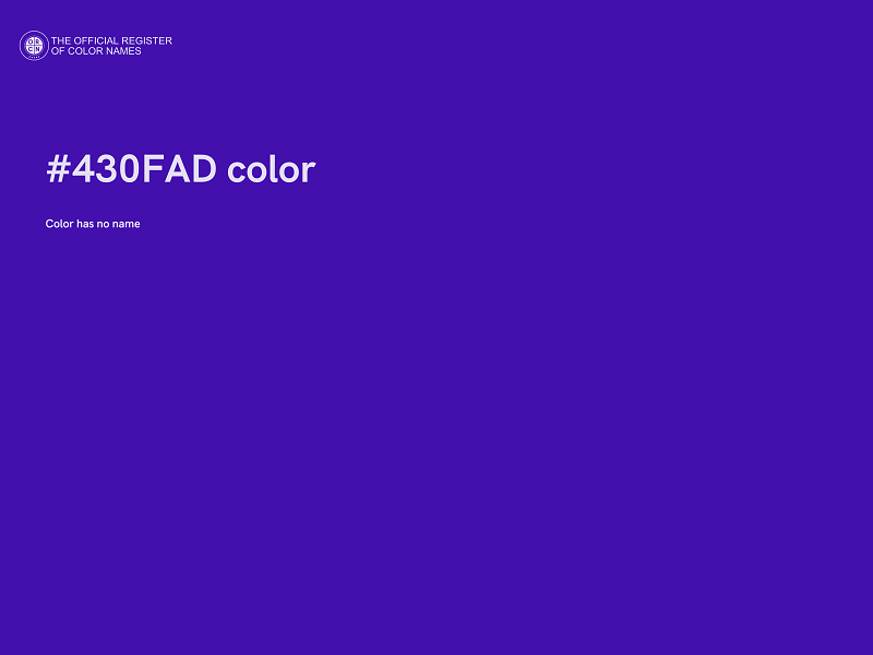 #430FAD color image