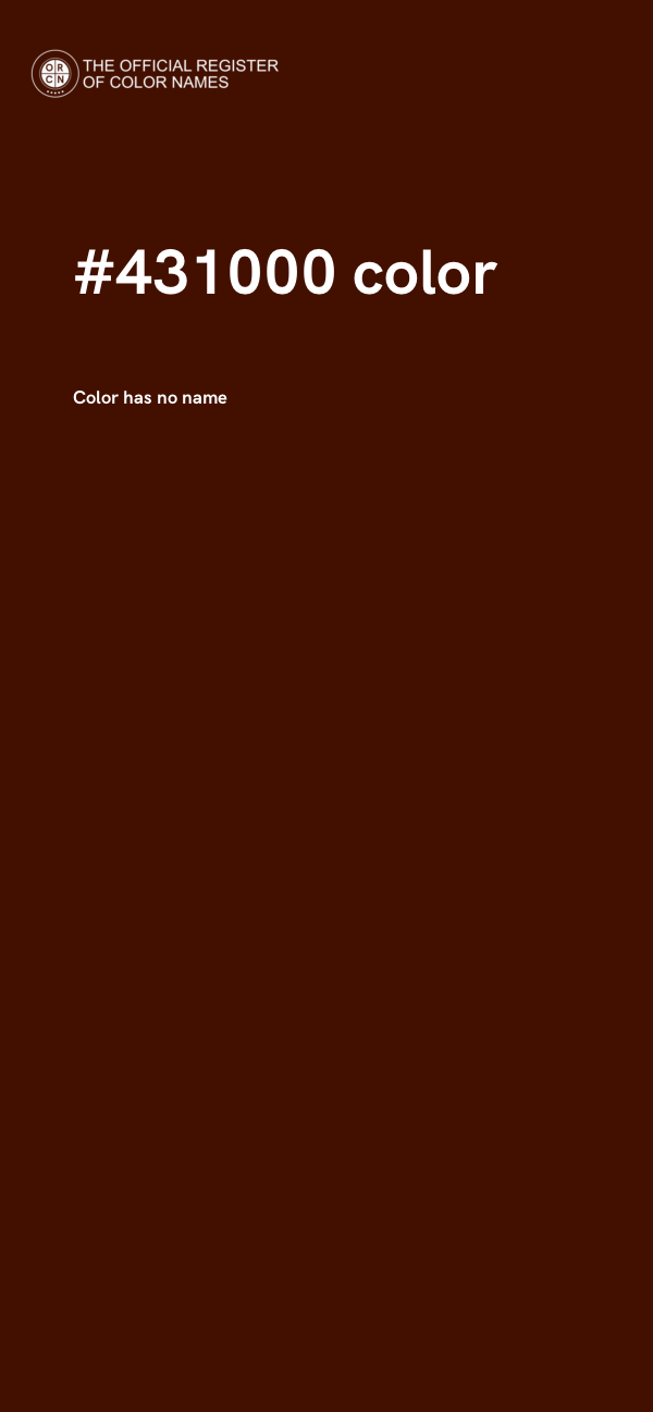 #431000 color image