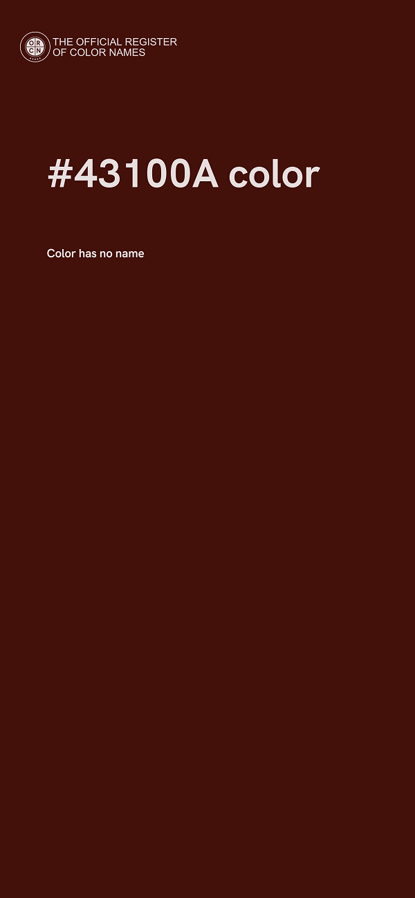 #43100A color image