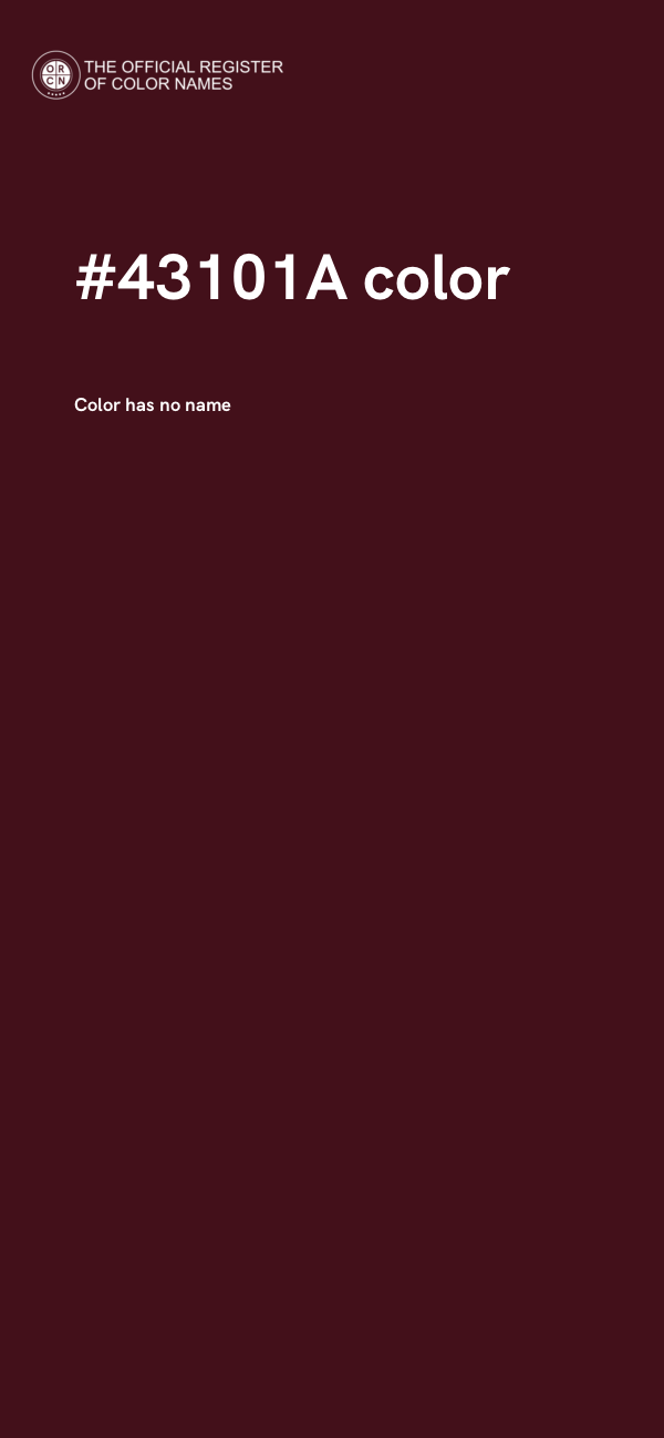 #43101A color image