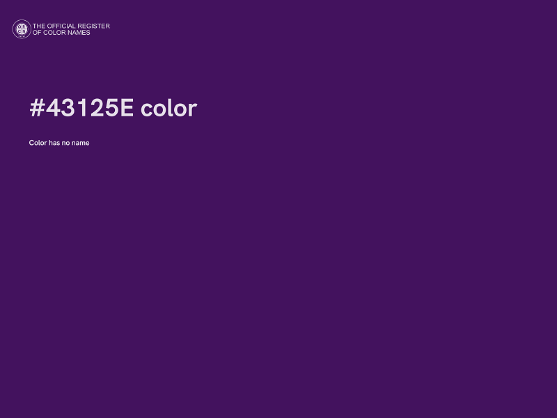 #43125E color image