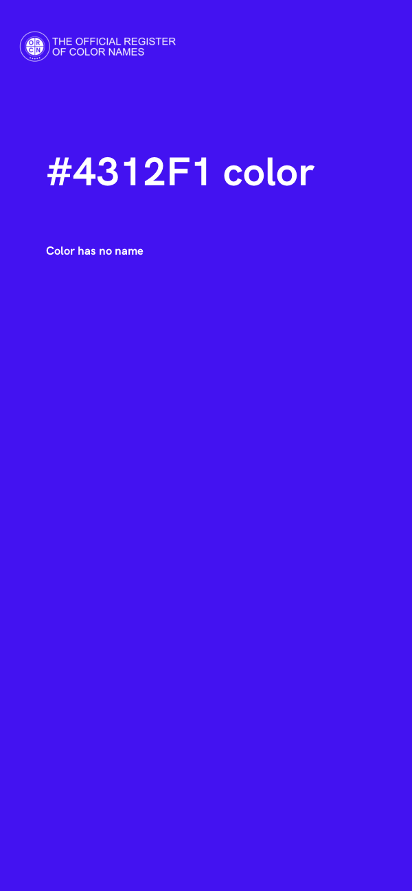 #4312F1 color image